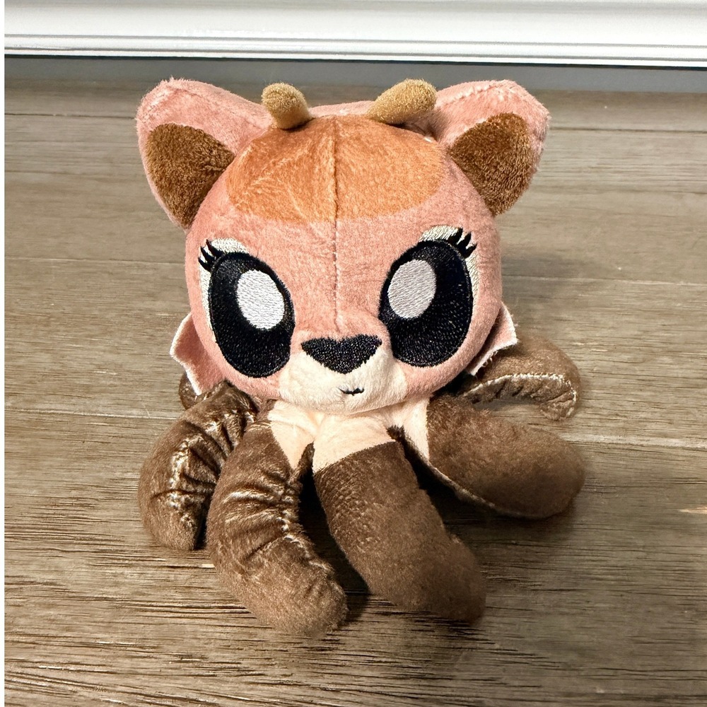 Tentacle Kitty Brooke Little One Pink Brown Cat Octopus Plush Toy
